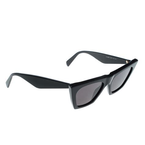 celine edge cl41468 s black|Celine Cl41468/s 807ir Black Cat Eye Sunglasses .